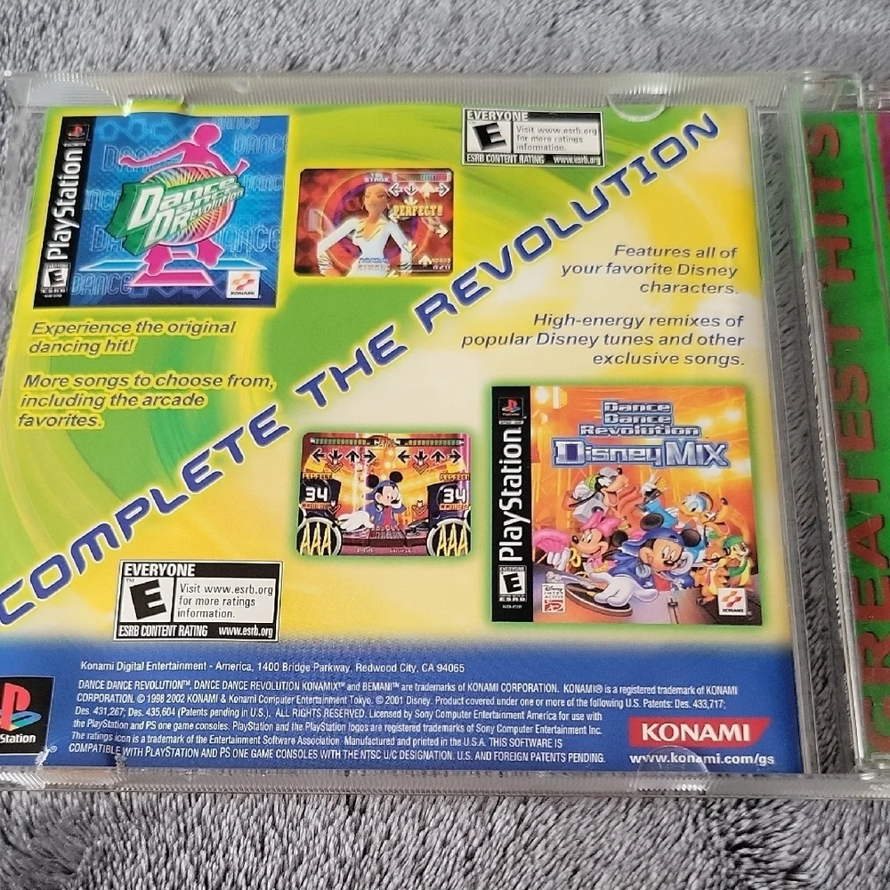 Sony PlayStation Dance Dance Revolution Konamix - Orange and Blue